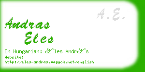 andras eles business card